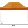 Gazebo Tent Marquee 3×4.5m PopUp Outdoor Wallaroo – Orange