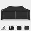 Gazebo Tent Marquee 3x6m PopUp Outdoor – Black