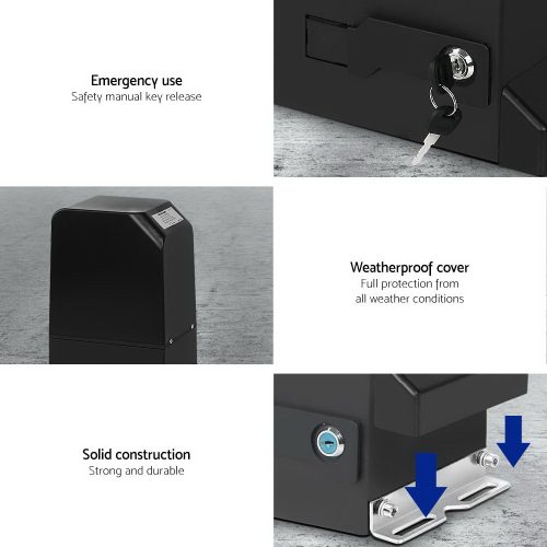 Auto Electric Sliding Gate Opener Keypad Rails – 1000KG 4M 370W + Keypad