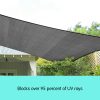 Wallaroo Outdoor Sun Shade Sail Canopy Grey Rectangle – 3 x 2.5 M