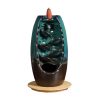 Mountain Waterfall Smoke Backflow Ceramic Incense Burner Cones Holder + Cones – 10 Cones