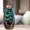 Mountain Waterfall Smoke Backflow Ceramic Incense Burner Cones Holder + Cones – 10 Cones