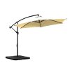 3M Outdoor Umbrella Cantilever Base Stand Cover Garden Patio Beach Umbrellas – Beige