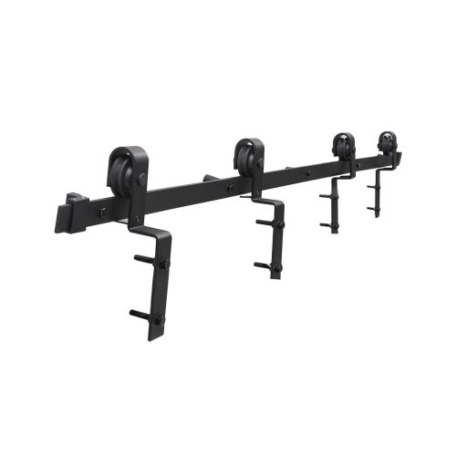 Sliding Barn Door Hardware Track Double Overlap Classic Kits – 2.44 M