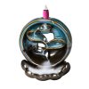 Mountain Waterfall Smoke Backflow Ceramic Incense Burner Cones Holder + Cones – 198 Cones
