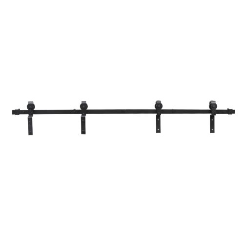 Sliding Barn Door Hardware Track Double Overlap Classic Kits – 2.44 M