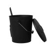 Ash Bucket Shovel Lid Fireplace Tool Coal Wood Log  22L Capacity