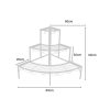 Outdoor Indoor Pot Plant Stand Garden Metal 3 Tier Planter Corner Shelf