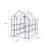 Walk In Greenhouse Garden Shed PVC Cover Film Tunnel Green House Plant – 3 Tier