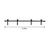 Sliding Barn Door Hardware Track Double Overlap Classic Kits – 2.44 M