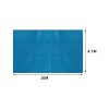 Solar Swimming Pool Cover Outdoor Blanket Isothermal Bubble – 10 x 4.7 M, 400 Micron