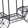 Plant Stand Outdoor Indoor Metal Flower Pots Rack Corner Planter Shelf
