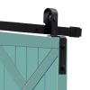 Sliding Barn Door Hardware Track Double Overlap Classic Kits – 2.44 M