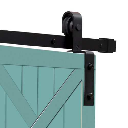 Sliding Barn Door Hardware Track Double Overlap Classic Kits – 2.44 M