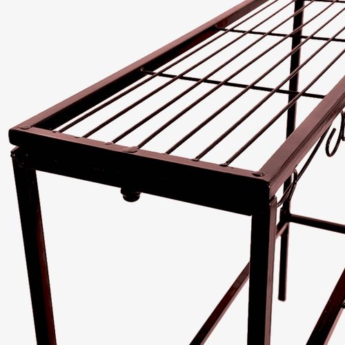 Plant Stand 3 Tier Rectangle Metal Flower Pot Planter Corner Shelf
