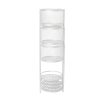 6 Tier Plant Stand Swivel Outdoor Indoor Metal Stands Flower Shelf Rack Garden – White