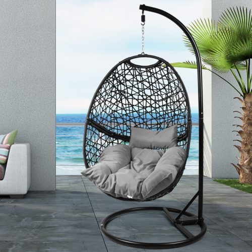 Hanging Swing Egg Chair Outdoor Furniture Hammock Pod Patio Cushion Seat