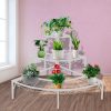 Outdoor Indoor Pot Plant Stand Garden Metal 3 Tier Planter Corner Shelf