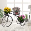 Plant Stand Outdoor Indoor Metal Flower Pots Rack Corner Planter Shelf