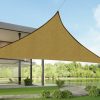 Outdoor Awning Cloth Sun Shades Sail Shelter Covers Tent Canopy UV Protection – Sand