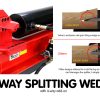 Yukon Diesel Log Splitter Wood Cutter 60Ton