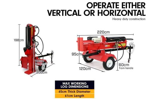 Yukon Diesel Log Splitter Wood Cutter 60Ton