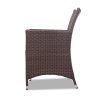 3 Piece Wicker Outdoor Furniture Set – Brown