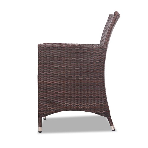 3 Piece Wicker Outdoor Furniture Set – Brown