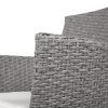 3 Piece Wicker Outdoor Furniture Set – Grey