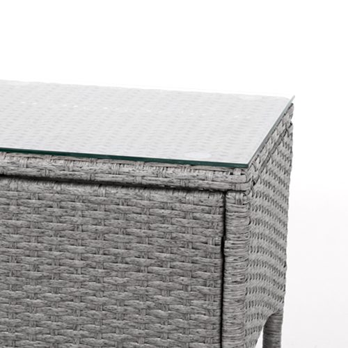 3 Piece Wicker Outdoor Furniture Set – Grey