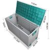 290L Outdoor Storage Box – Green and Grey
