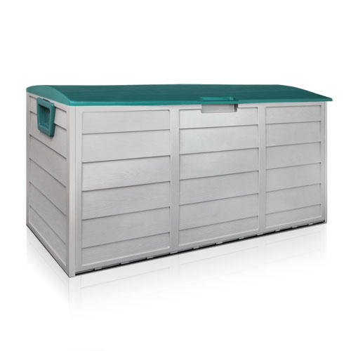 290L Outdoor Storage Box – Green and Grey
