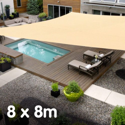 Wallaroo Rectangular Shade Sail – 8 x 8 M