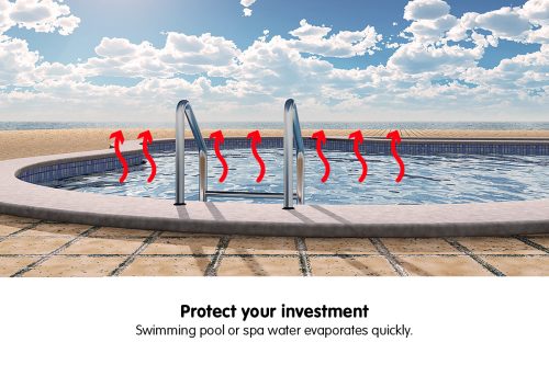 400 micron Solar Swimming Pool Cover Silver/Blue – 10.5 x 4.2 M