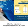 400 micron Solar Swimming Pool Cover Silver/Blue – 10.5 x 4.2 M