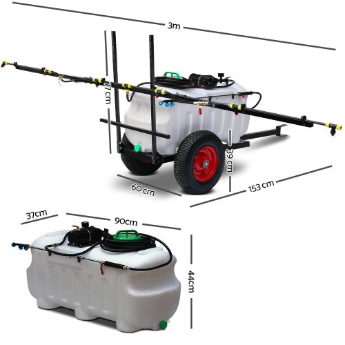 100L Weed Sprayer – BOOM Size 3 m + With Trailer