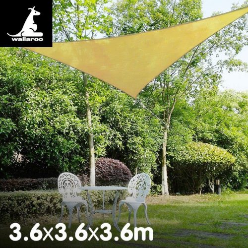 Wallaroo Triangle Shade Sail – Sand