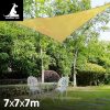 Wallaroo Triangle Shade Sail – Sand – 7 x 7 x 7 M