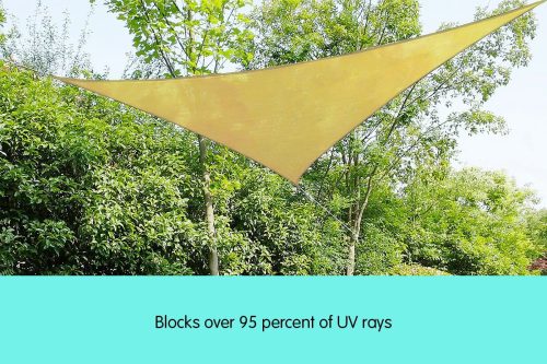 Wallaroo Triangle Shade Sail – Sand – 7 x 7 x 7 M