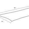 Wallaroo Rectangular Shade Sail – 3 x 4 M