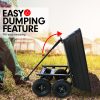 Garden Dump Cart Dumper Wagon Carrier Wheel Barrow – 75 L