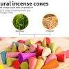 Mountain Waterfall Smoke Backflow Ceramic Incense Burner Cones Holder + Cones – 10 Cones