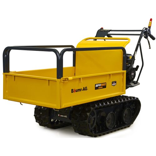 Baumr-AG Motorised Tracked Wheelbarrow Dumper, Briggs & Stratton CR950 Petrol Engine, 300kg Capacity