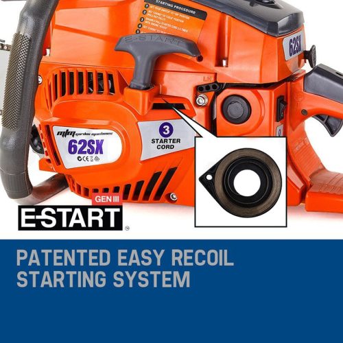 Petrol Commercial Chainsaw 22 Bar E-Start Tree Pruning Chain Saw Top Handle.