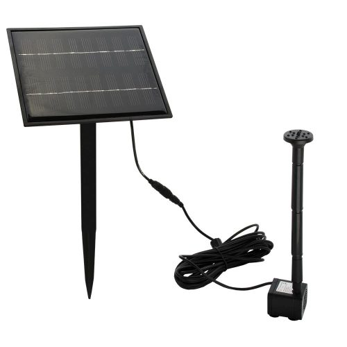 PROTEGE Solar Powered Fountain Submersible Water Pump Panel Kit Garden Pond