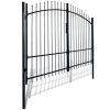 Double Door Fence Gate with Spear Top 300 x 225 cm