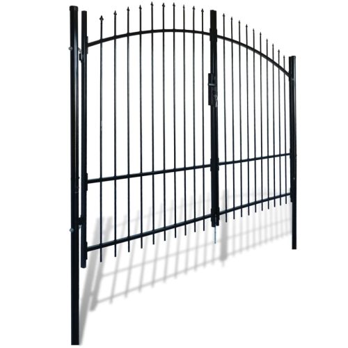 Double Door Fence Gate with Spear Top 300 x 225 cm