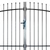 Double Door Fence Gate with Spear Top 300 x 225 cm