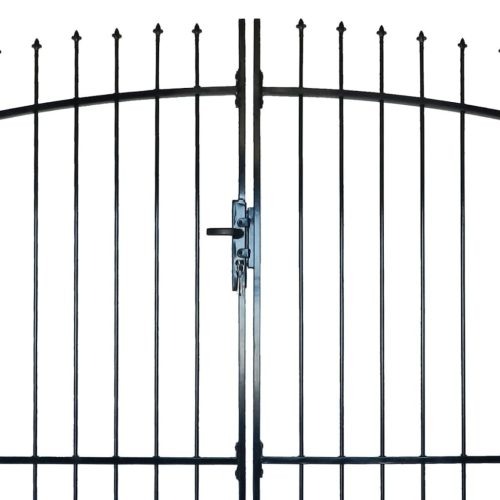 Double Door Fence Gate with Spear Top 300 x 225 cm