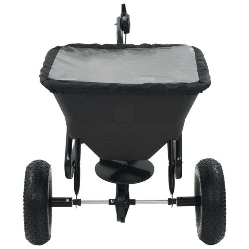 Tow Behind Salt Spreader PVC and Steel 125x74x79 cm 45 L